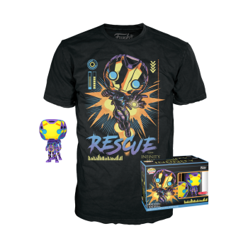 FUNKO POP! - MARVEL - Infinity Saga Rescue Blacklight # mit Tee Größe L